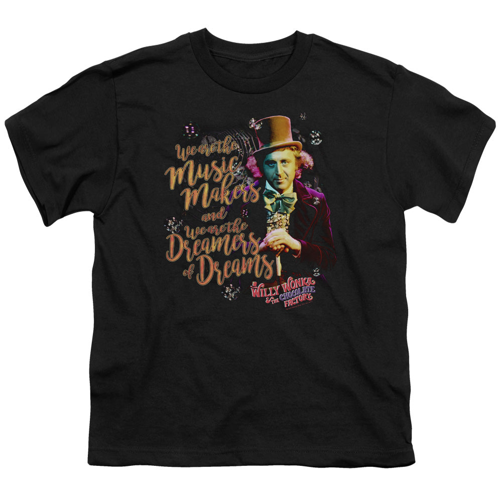 Willy Wonka And The Chocolate Factory Music Makers Kids Youth T Shirt Black