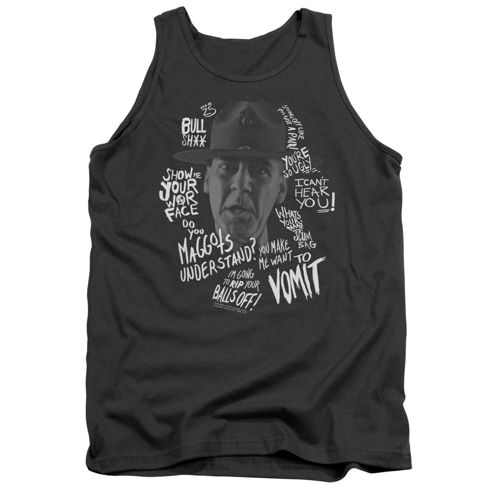 Full Metal Jacket Gunnery Quotes Mens Tank Top Shirt Charcoal