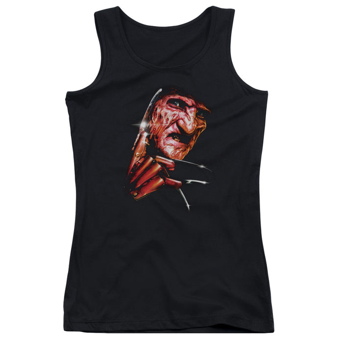 Nightmare On Elm Street Freddys Face Womens Tank Top Shirt Black