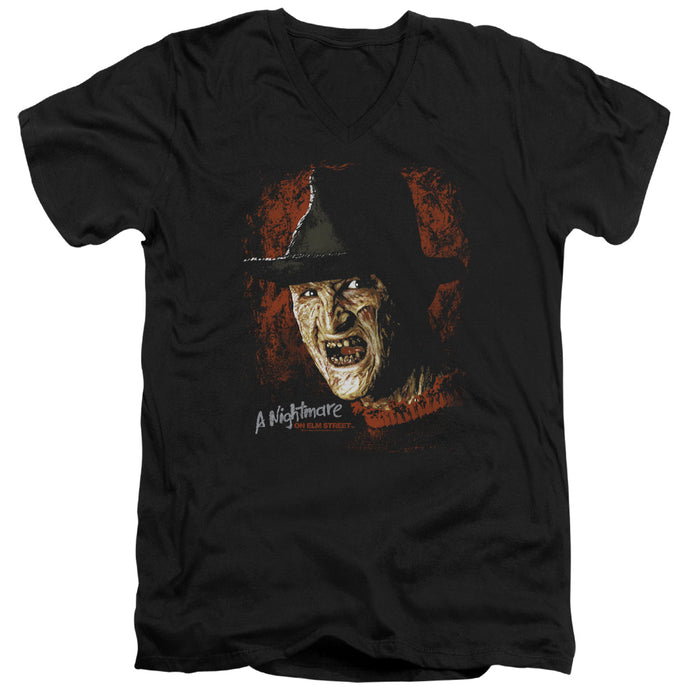Nightmare On Elm Street Worst Nightmare Mens Slim Fit V-Neck T Shirt Black