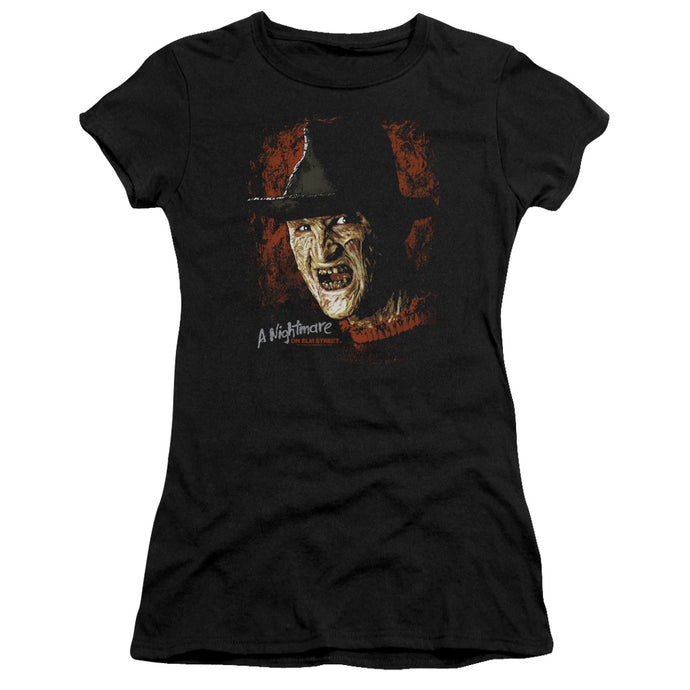 Nightmare On Elm Street Worst Nightmare Junior Sheer Cap Sleeve Womens T Shirt Black