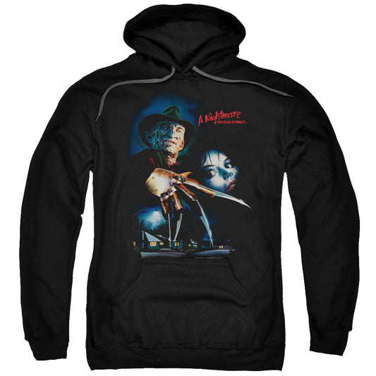 Nightmare On Elm Street Elm Street Poster Mens Hoodie Black