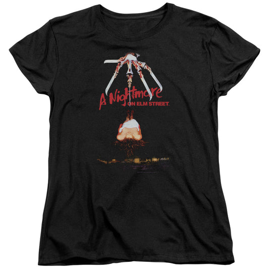 Nightmare On Elm Street Alternate Poster Womens T Shirt Black