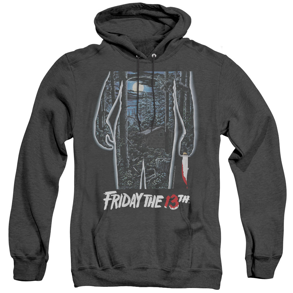 Friday The 13Th 13Th Poster Mens Heather Hoodie Black Officially Licensed