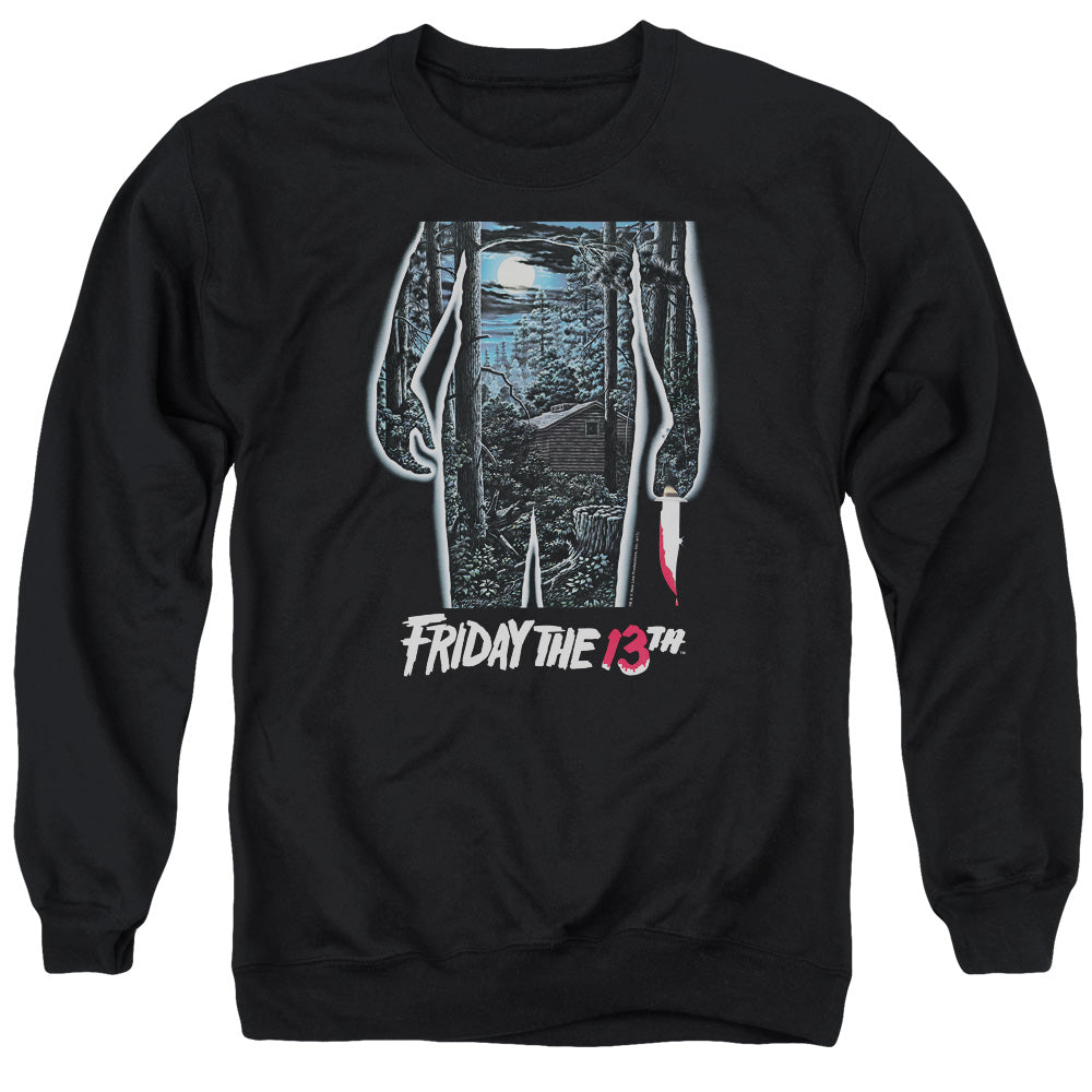 Friday The 13th 13th Poster Mens Crewneck Sweatshirt Black