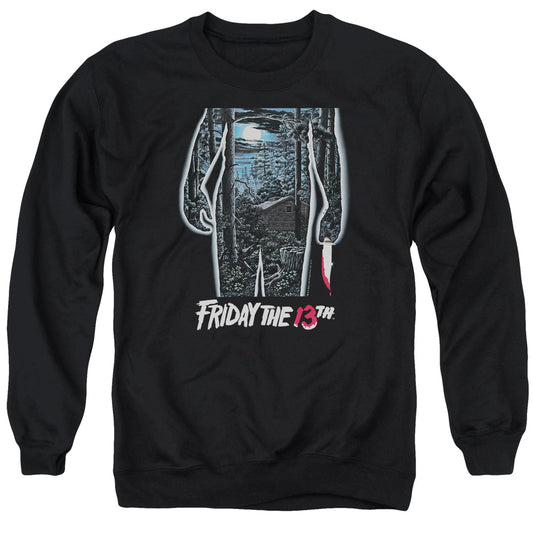 Friday The 13th 13th Poster Mens Crewneck Sweatshirt Black