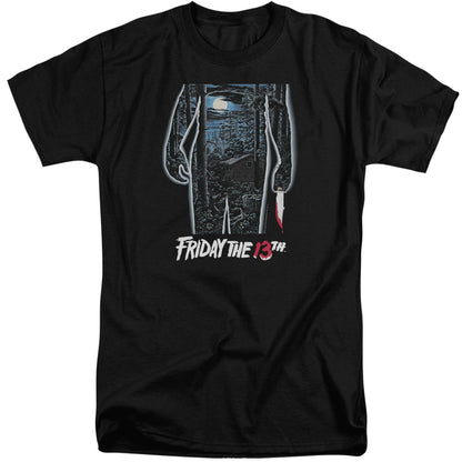 Friday The 13Th 13Th Poster Mens Tall T Shirt Black Officially Licensed