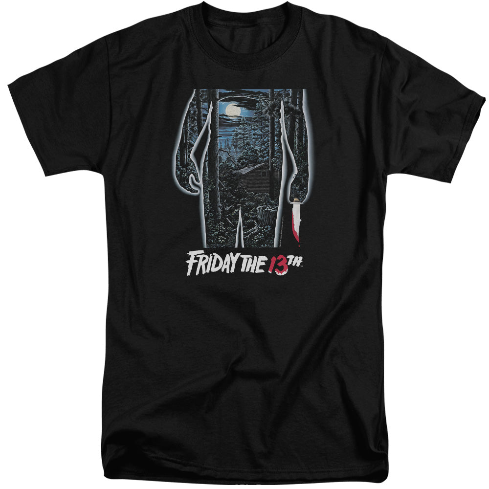 Friday The 13th 13th Poster Mens Tall T Shirt Black