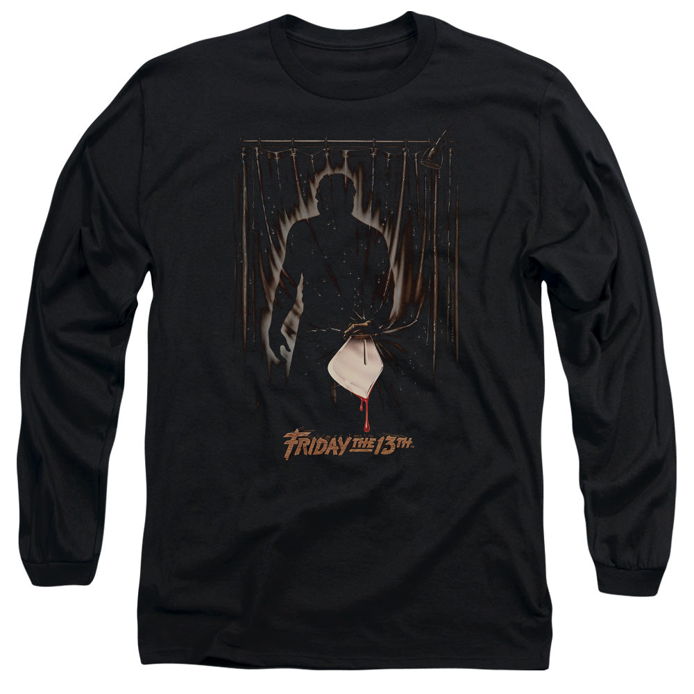 Friday The 13th Part 3 Poster Mens Long Sleeve Shirt Black