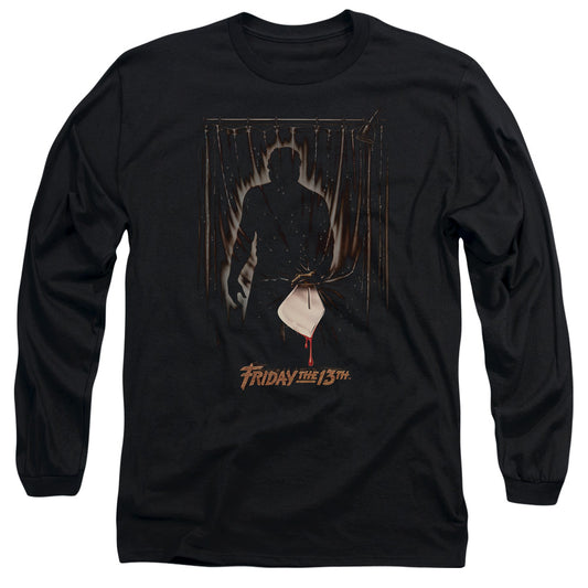 Friday The 13th Part 3 Poster Mens Long Sleeve Shirt Black