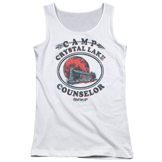 Friday The 13th Camp Counselor Womens Tank Top Shirt White