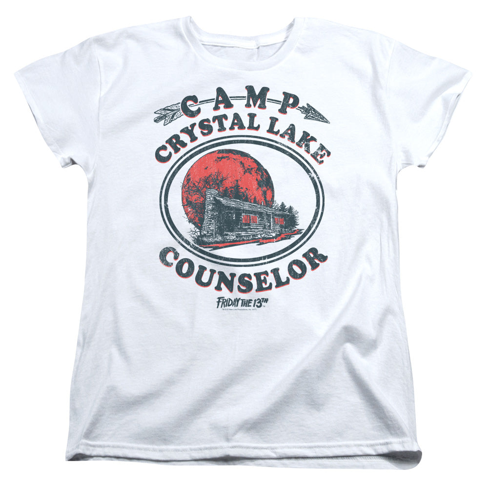 Friday The 13th Camp Counselor Womens T Shirt White