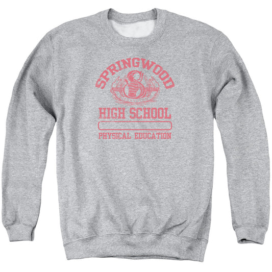 Nightmare On Elm Street Springwood High Mens Crewneck Sweatshirt Athletic Heather