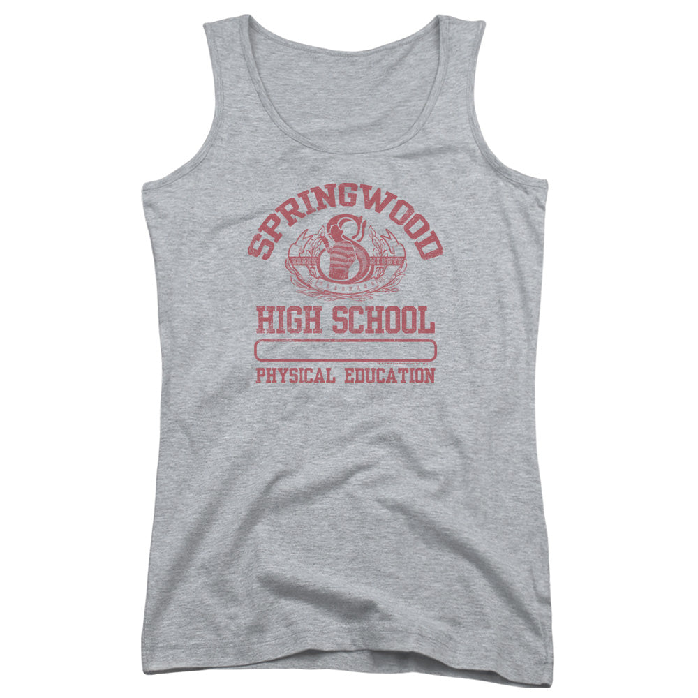 Nightmare On Elm Street Springwood High Womens Tank Top Shirt Athletic Heather