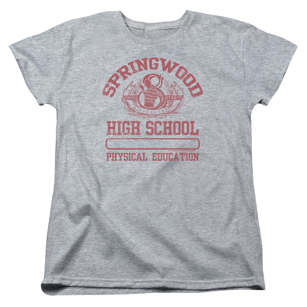 Nightmare On Elm Street Springwood High Womens T Shirt Athletic Heather