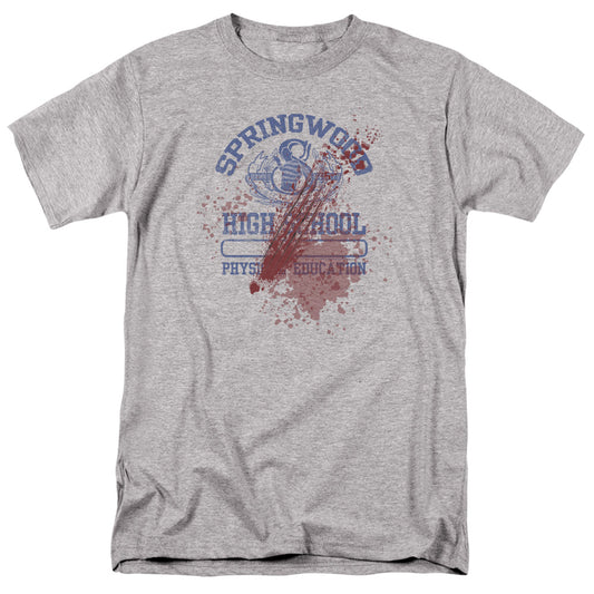 Nightmare On Elm Street Springwood High Victim Mens T Shirt Athletic Heather