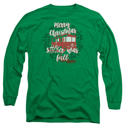 Christmas Vacation It Was Full Mens Long Sleeve Shirt Kelly Green