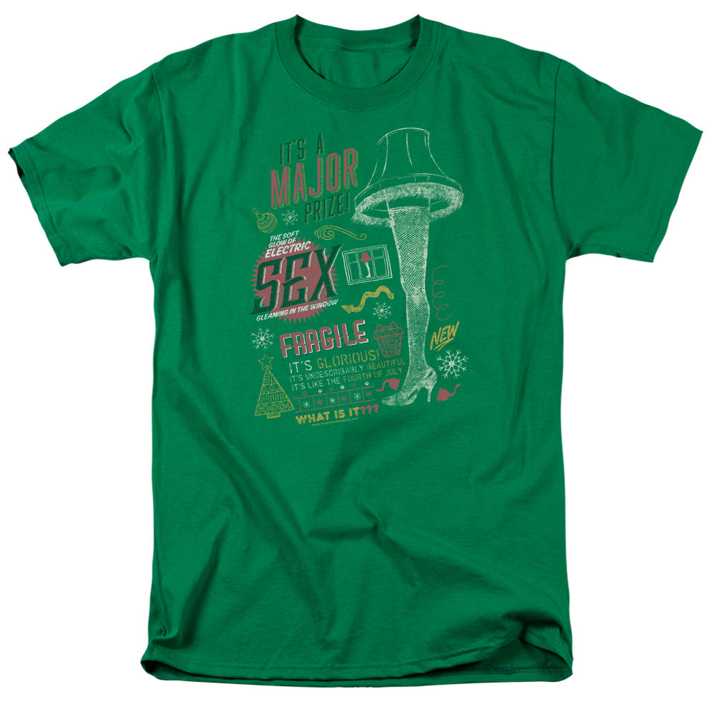 A Christmas Story Its A Major Prize Mens T Shirt Kelly Green