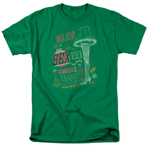A Christmas Story Its A Major Prize Mens T Shirt Kelly Green