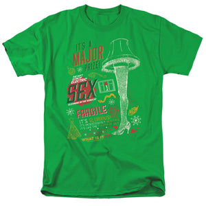 A Christmas Story Its A Major Prize Mens T Shirt Kelly Green