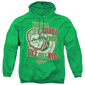 A Christmas Story You'll Shoot Your Eye Out Mens Hoodie Kelly Green