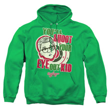 Load image into Gallery viewer, A Christmas Story Youll Shoot Your Eye Out Mens Hoodie Kelly Green