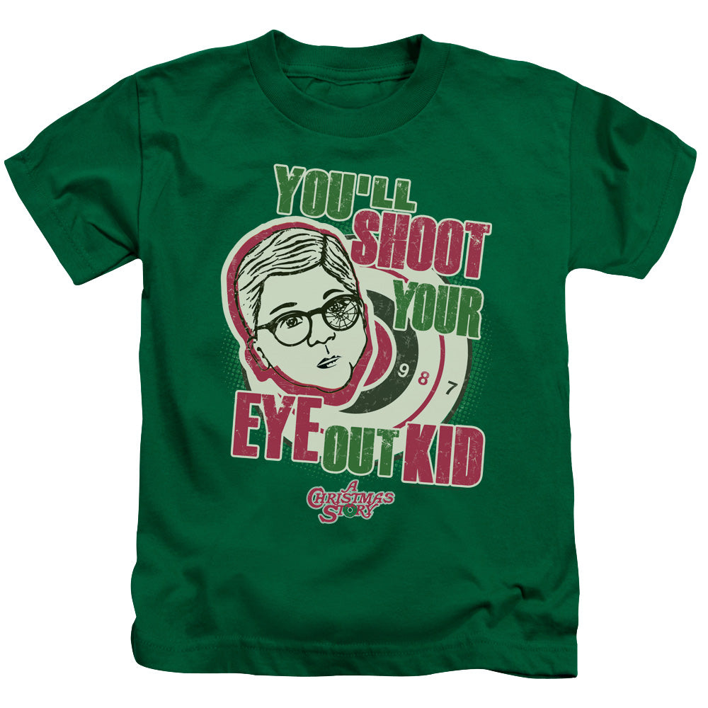 A Christmas Story You'll Shoot Your Eye Out Juvenile Kids Youth T Shirt Kelly Green