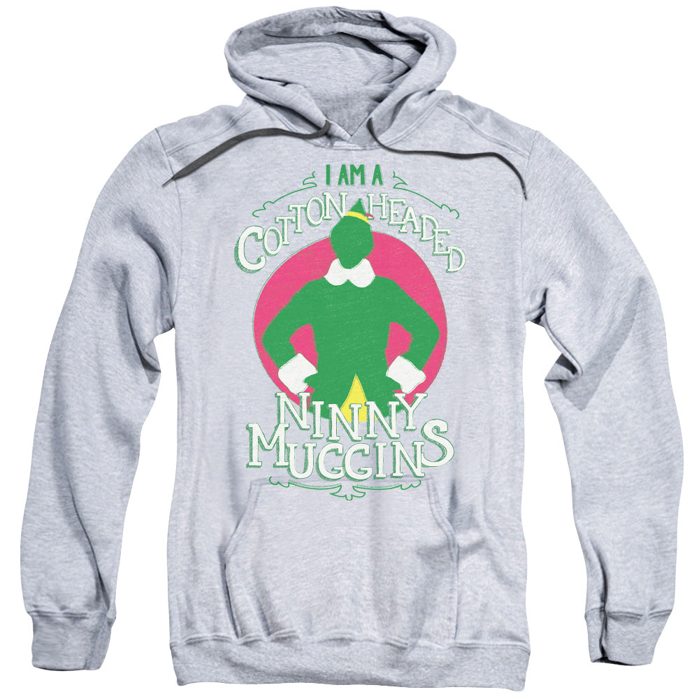 Elf Cotton Headed Mens Hoodie Athletic Heather