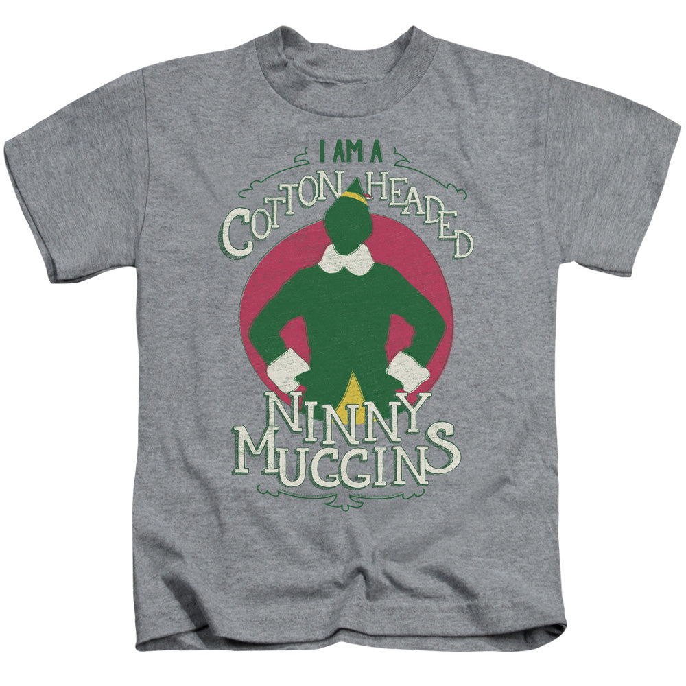 Elf Cotton Headed Juvenile Kids Youth T Shirt Athletic Heather