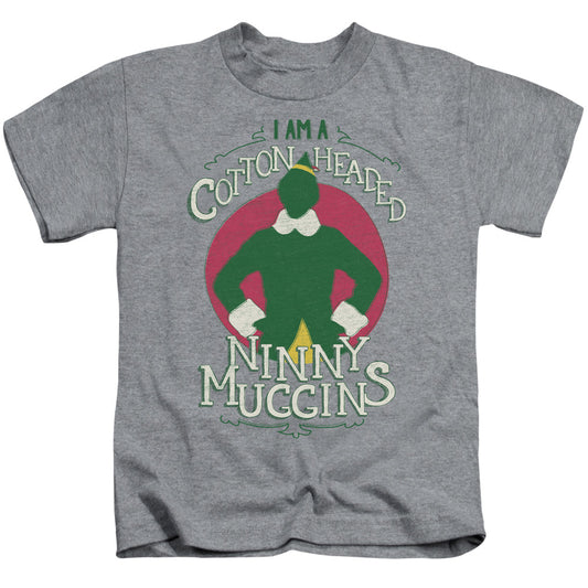 Elf Cotton Headed Juvenile Kids Youth T Shirt Athletic Heather