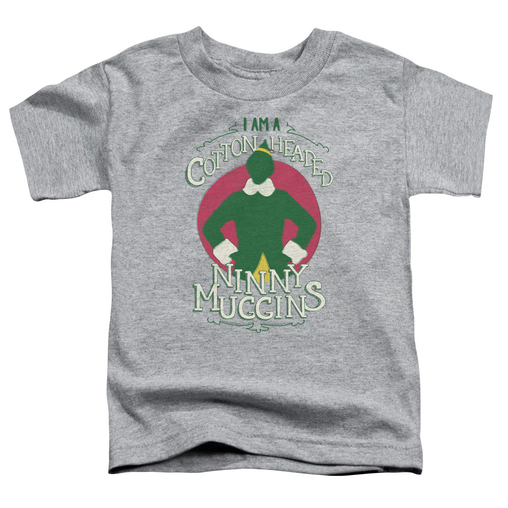 Elf Cotton Headed Toddler Kids Youth T Shirt Athletic Heather