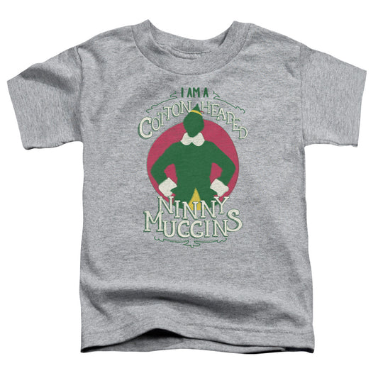 Elf Cotton Headed Toddler Kids Youth T Shirt Athletic Heather