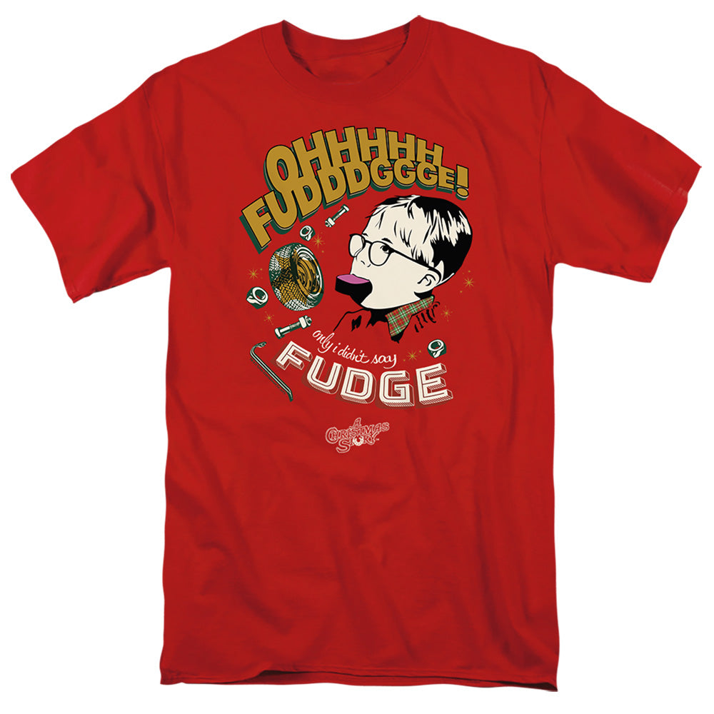 A Christmas Story Fudge Mens T Shirt Red