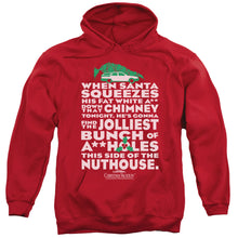Load image into Gallery viewer, Christmas Vacation Jolliest Bunch Mens Hoodie Red