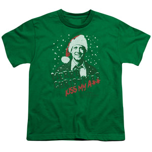 Christmas Vacation Merry Christmas Kids Youth T Shirt Kelly Green