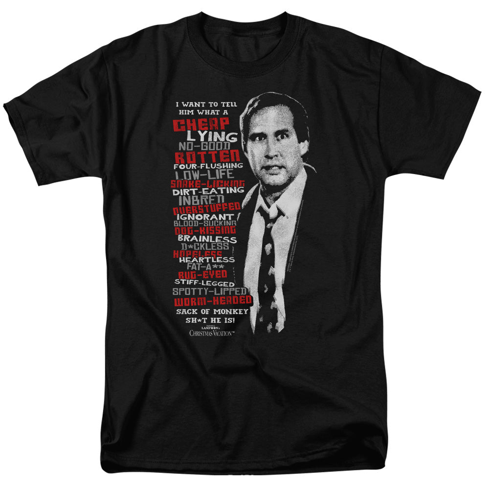 Christmas Vacation Profanities Mens T Shirt Black