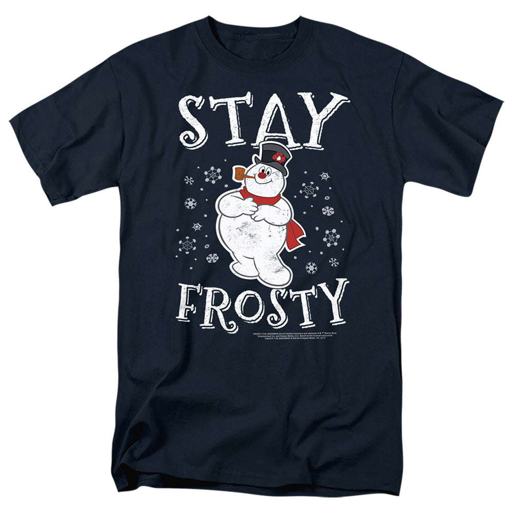 Frosty The Snowman Stay Frosty Mens T Shirt Slate