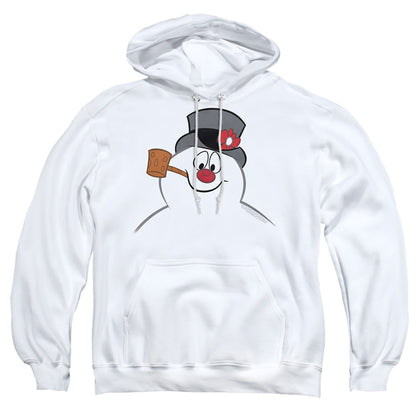 Frosty The Snowman Frosty Face Mens Hoodie White