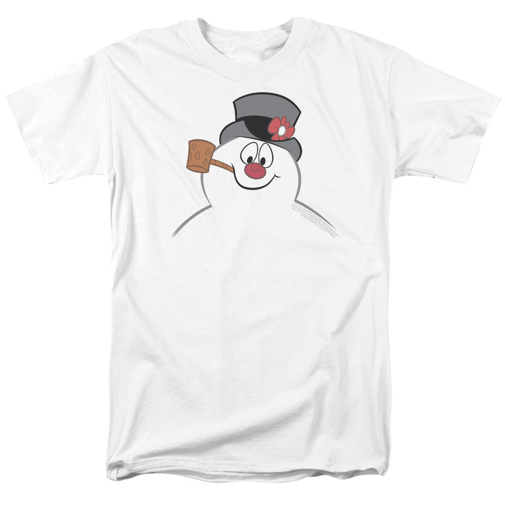 Frosty The Snowman Frosty Face Mens T Shirt White