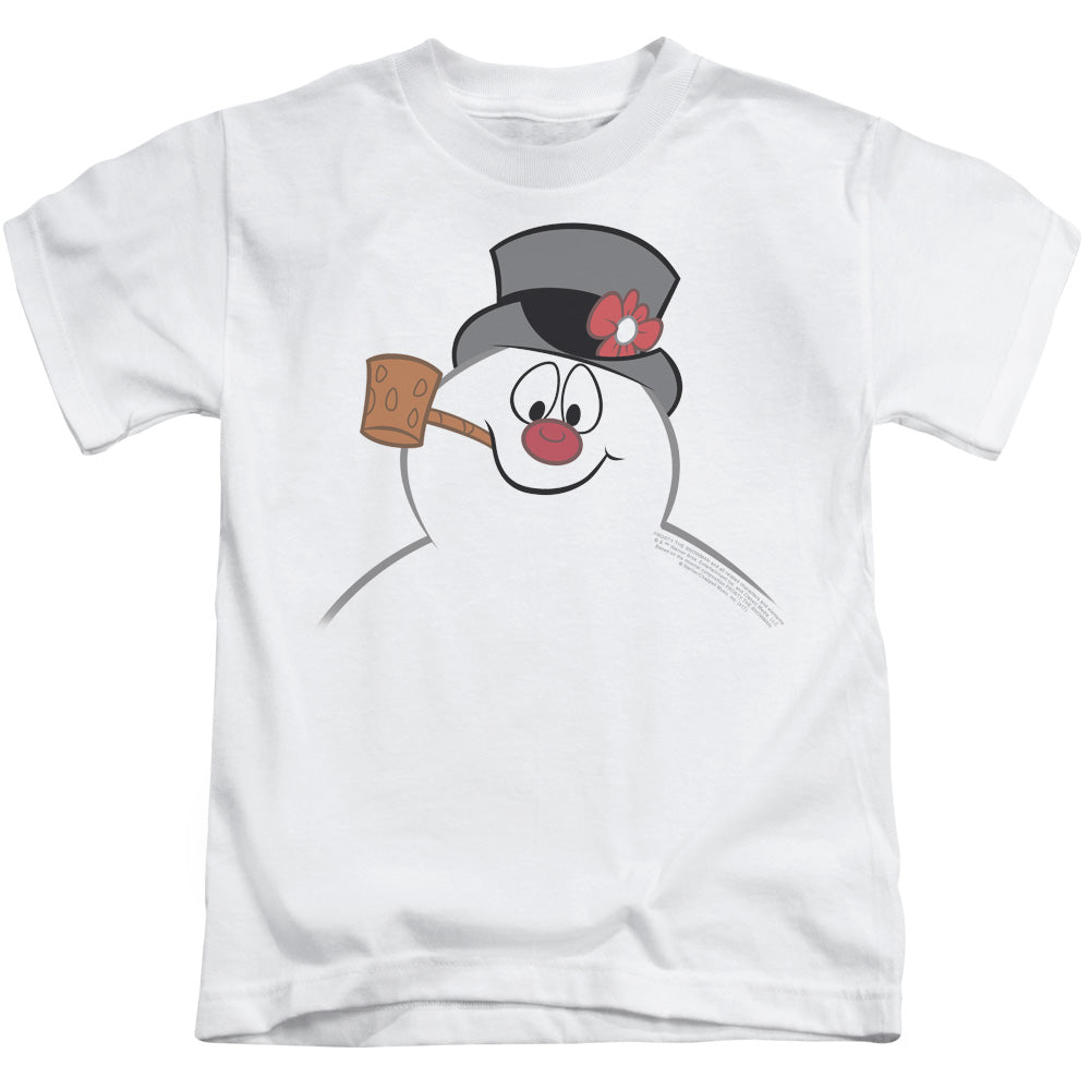 Frosty The Snowman Frosty Face Juvenile Kids Youth T Shirt White