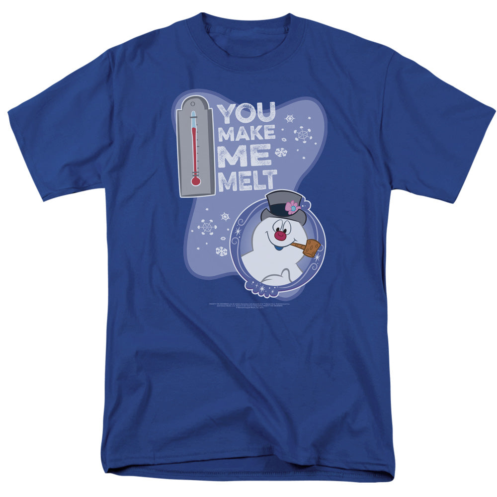 Frosty The Snowman Melt Mens T Shirt Royal Blue