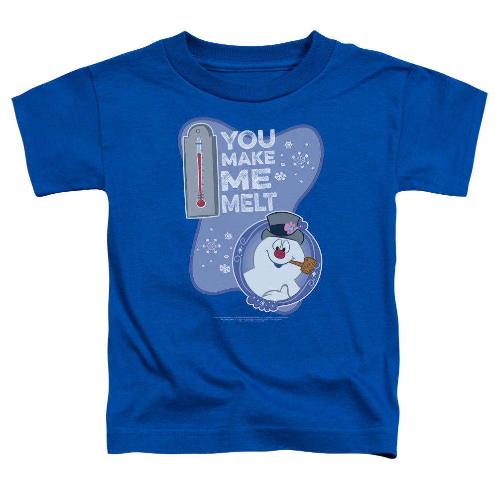 Frosty The Snowman Melt Toddler Kids Youth T Shirt Royal Blue