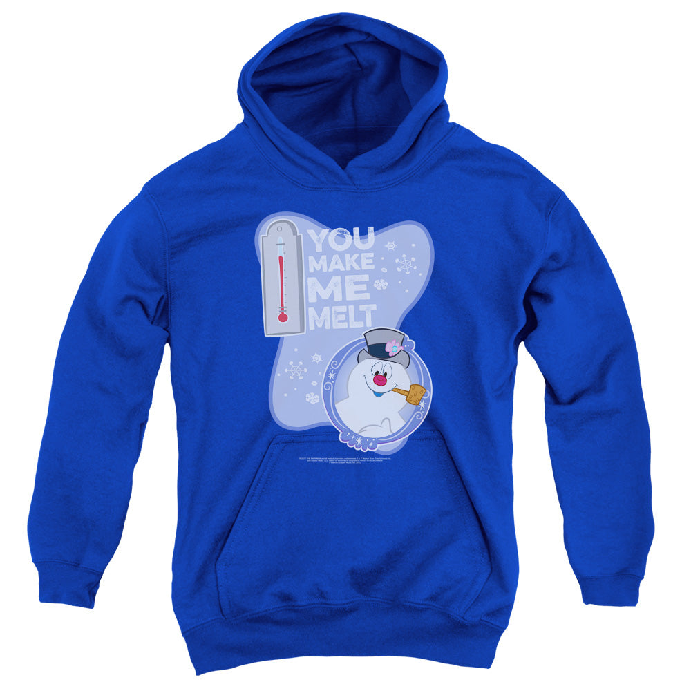 Frosty The Snowman Melt Kids Youth Hoodie Royal Blue