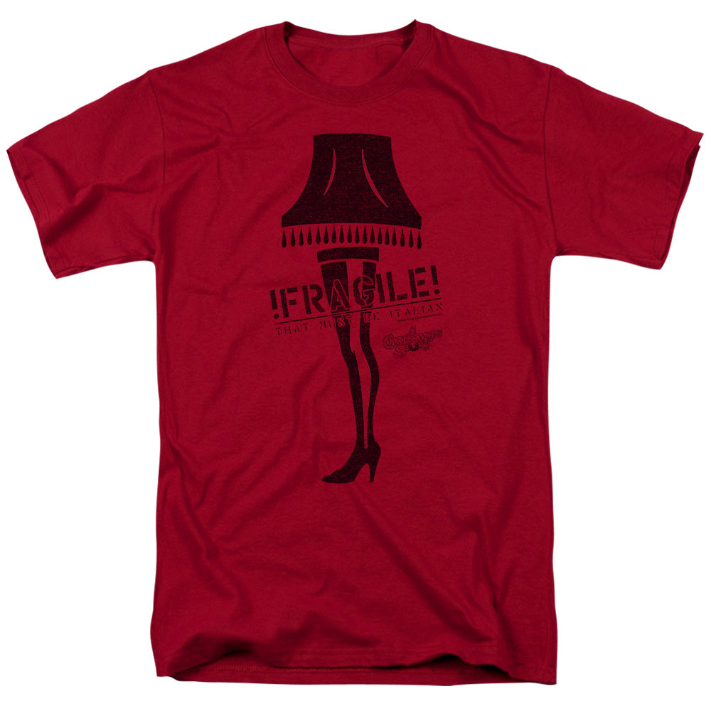 A Christmas Story Fragile Mens T Shirt Cardinal