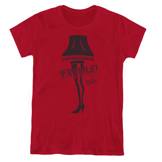 A Christmas Story Fragile Womens T Shirt Cardinal