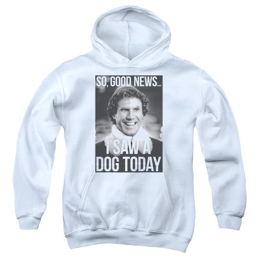 Elf Must Love Dogs Kids Youth Hoodie White