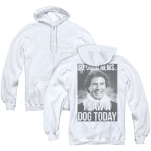 Load image into Gallery viewer, Elf Must Love Dogs Back Print Zipper Mens Hoodie White