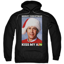 Load image into Gallery viewer, Christmas Vacation Merry Kiss Mens Hoodie Black