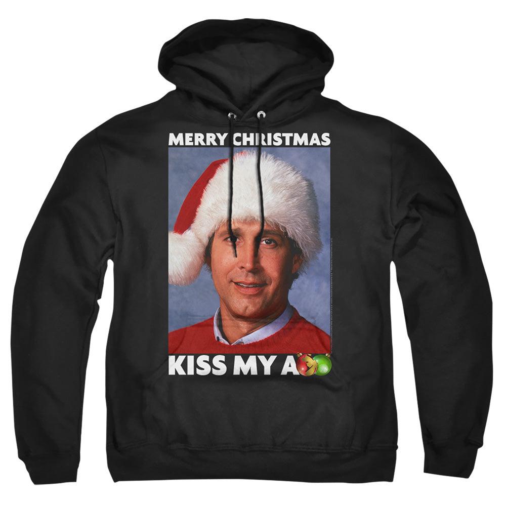 Christmas Vacation Merry Kiss Mens Hoodie Black Officially Licensed