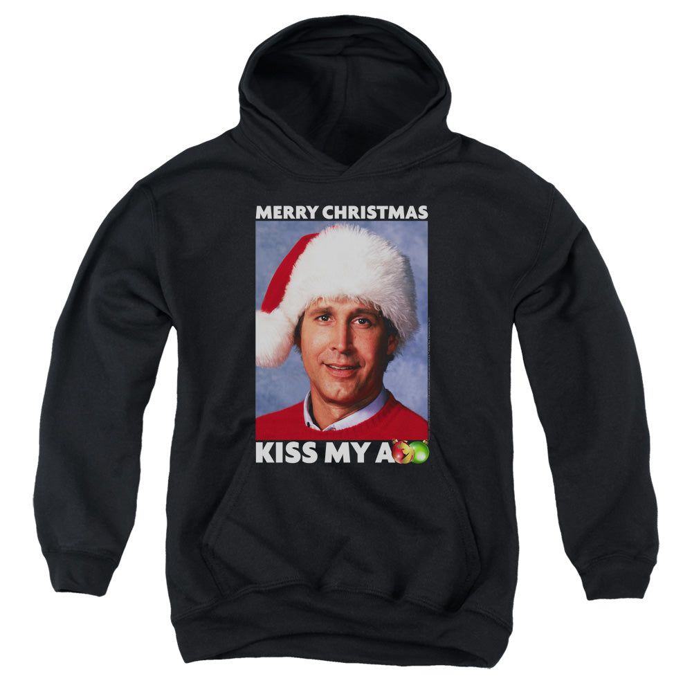 Christmas Vacation Merry Kiss Kids Youth Hoodie Black
